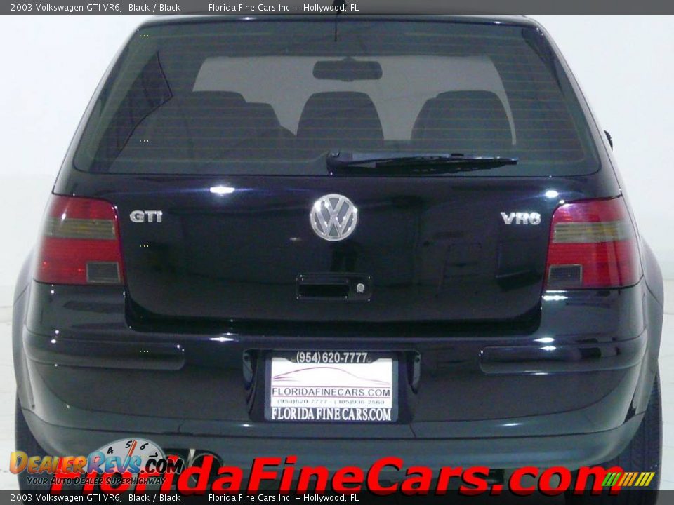 2003 Volkswagen GTI VR6 Black / Black Photo #6