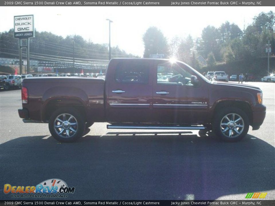 2009 GMC Sierra 1500 Denali Crew Cab AWD Sonoma Red Metallic / Cocoa/Light Cashmere Photo #5