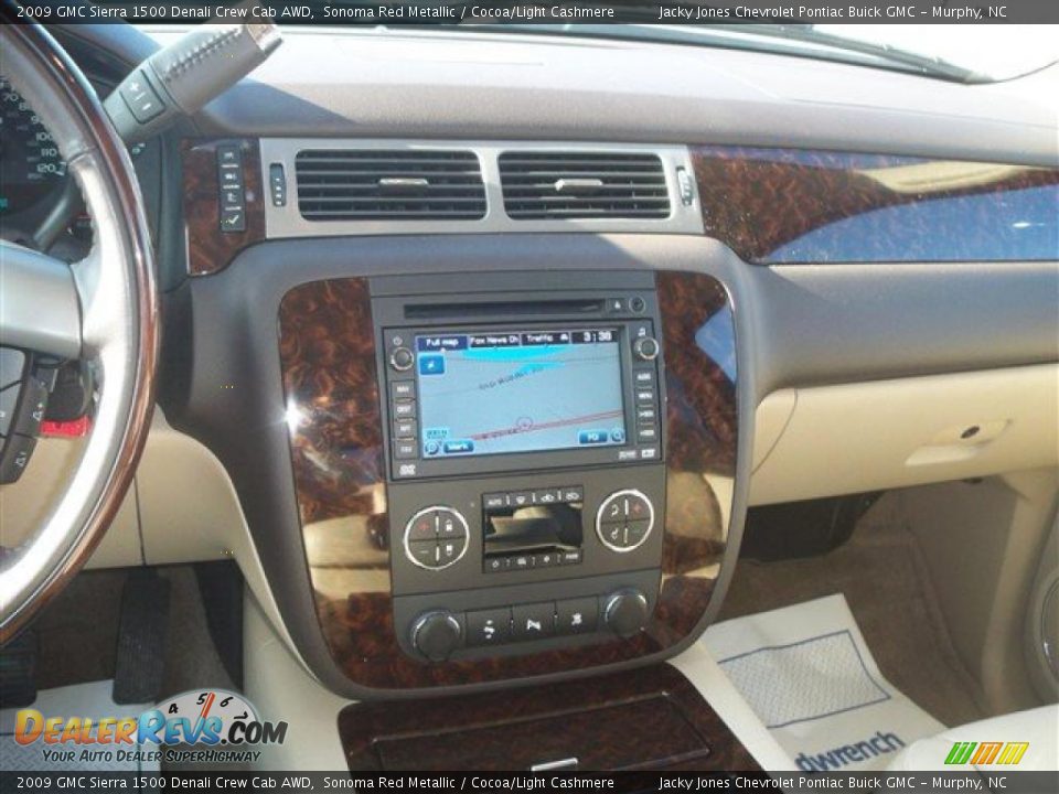 2009 GMC Sierra 1500 Denali Crew Cab AWD Sonoma Red Metallic / Cocoa/Light Cashmere Photo #18