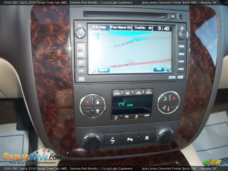 2009 GMC Sierra 1500 Denali Crew Cab AWD Sonoma Red Metallic / Cocoa/Light Cashmere Photo #29