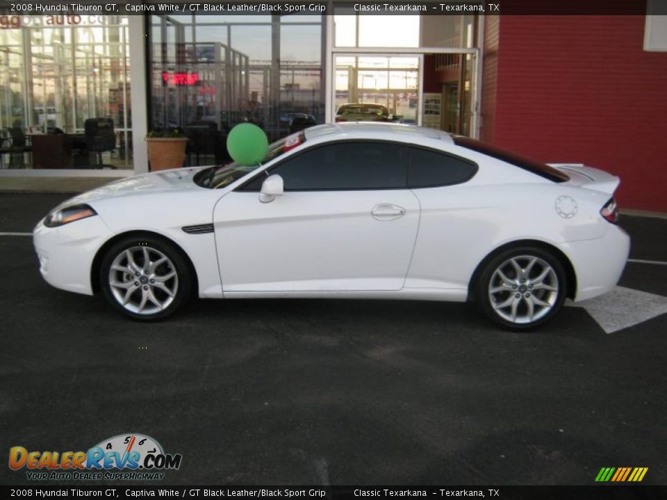 Captiva White 2008 Hyundai Tiburon GT Photo #2