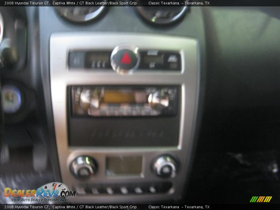 2008 Hyundai Tiburon GT Captiva White / GT Black Leather/Black Sport Grip Photo #9