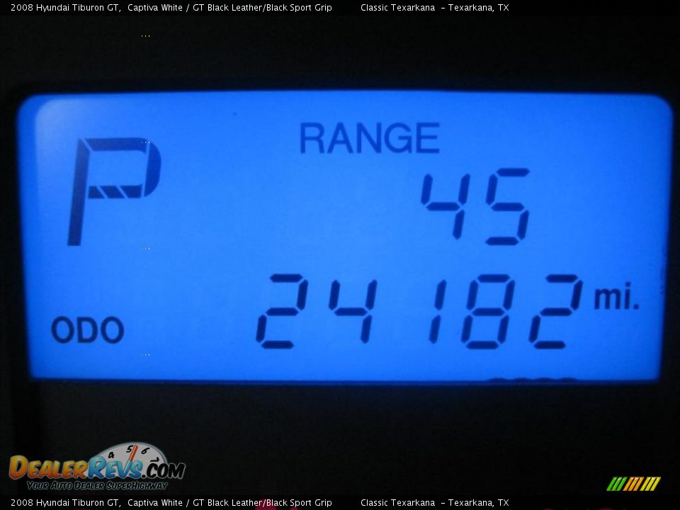 2008 Hyundai Tiburon GT Captiva White / GT Black Leather/Black Sport Grip Photo #12