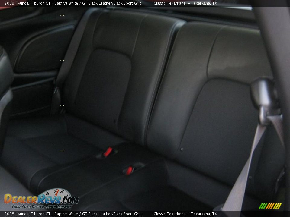 2008 Hyundai Tiburon GT Captiva White / GT Black Leather/Black Sport Grip Photo #15