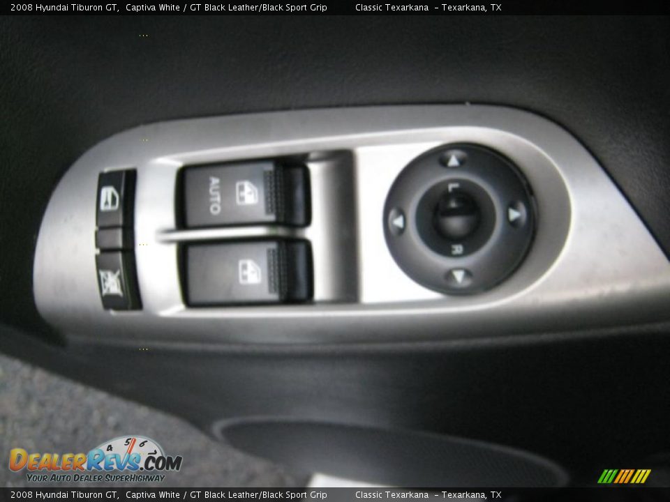 2008 Hyundai Tiburon GT Captiva White / GT Black Leather/Black Sport Grip Photo #17