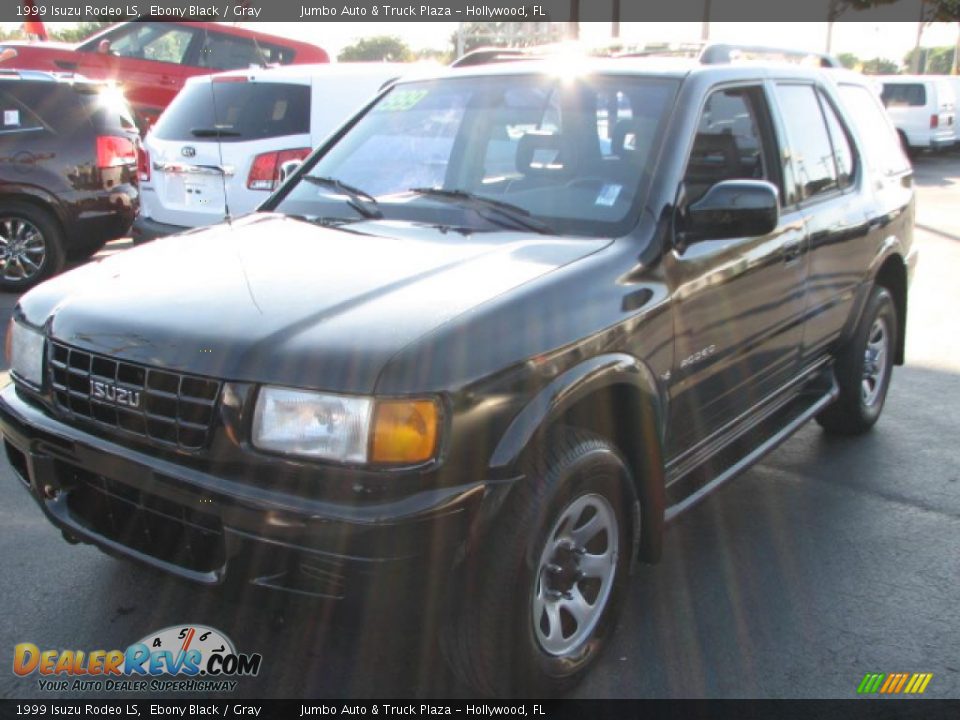 1999 Isuzu Rodeo LS Ebony Black / Gray Photo #5