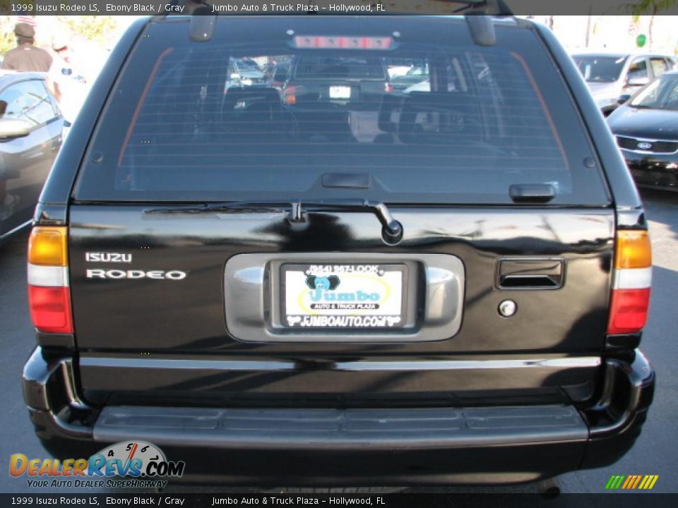 1999 Isuzu Rodeo LS Ebony Black / Gray Photo #9