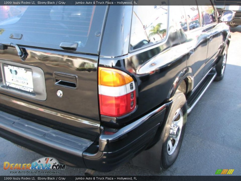 1999 Isuzu Rodeo LS Ebony Black / Gray Photo #10