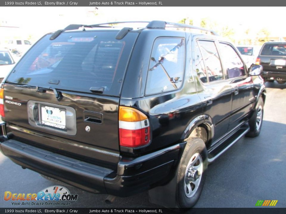 1999 Isuzu Rodeo LS Ebony Black / Gray Photo #11