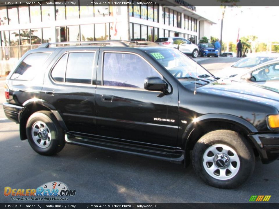 1999 Isuzu Rodeo LS Ebony Black / Gray Photo #12