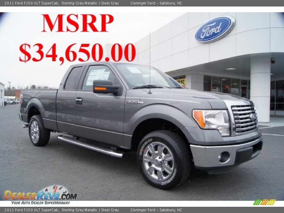 2011 Ford F150 XLT SuperCab Sterling Grey Metallic / Steel Gray Photo #1