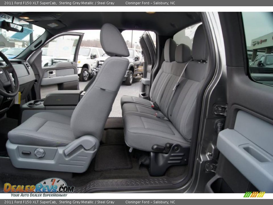 Steel Gray Interior - 2011 Ford F150 XLT SuperCab Photo #10