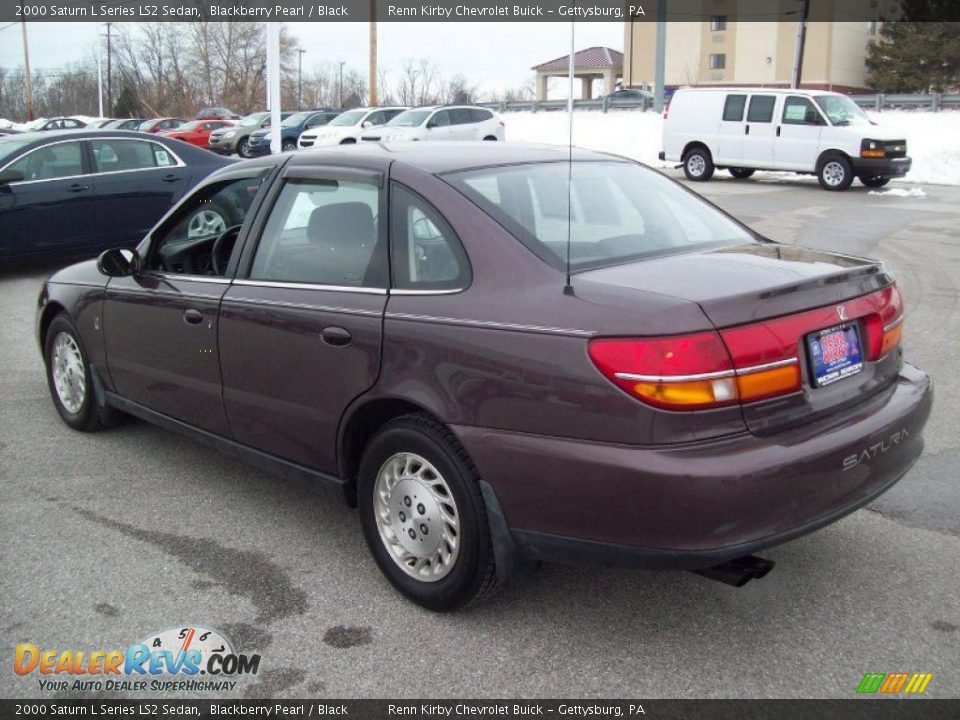 2000 Saturn L Series LS2 Sedan Blackberry Pearl / Black Photo #2