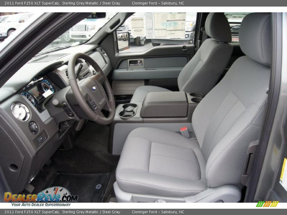 Steel Gray Interior - 2011 Ford F150 XLT SuperCab Photo #21