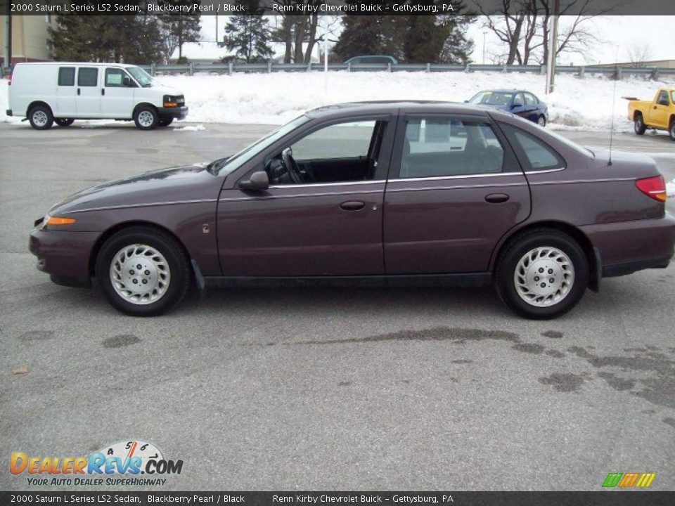 2000 Saturn L Series LS2 Sedan Blackberry Pearl / Black Photo #13