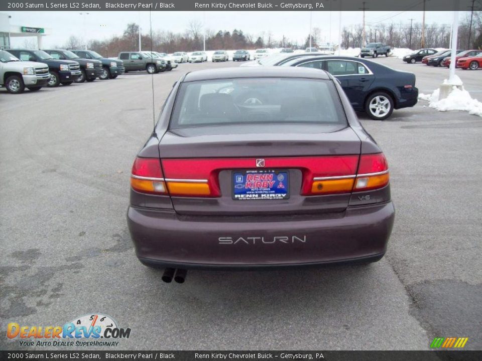 2000 Saturn L Series LS2 Sedan Blackberry Pearl / Black Photo #14