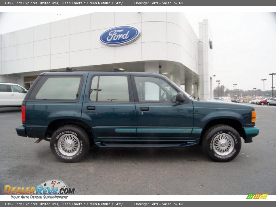 1994 Ford Explorer Limited 4x4 Deep Emerald Green Metallic / Gray Photo #2