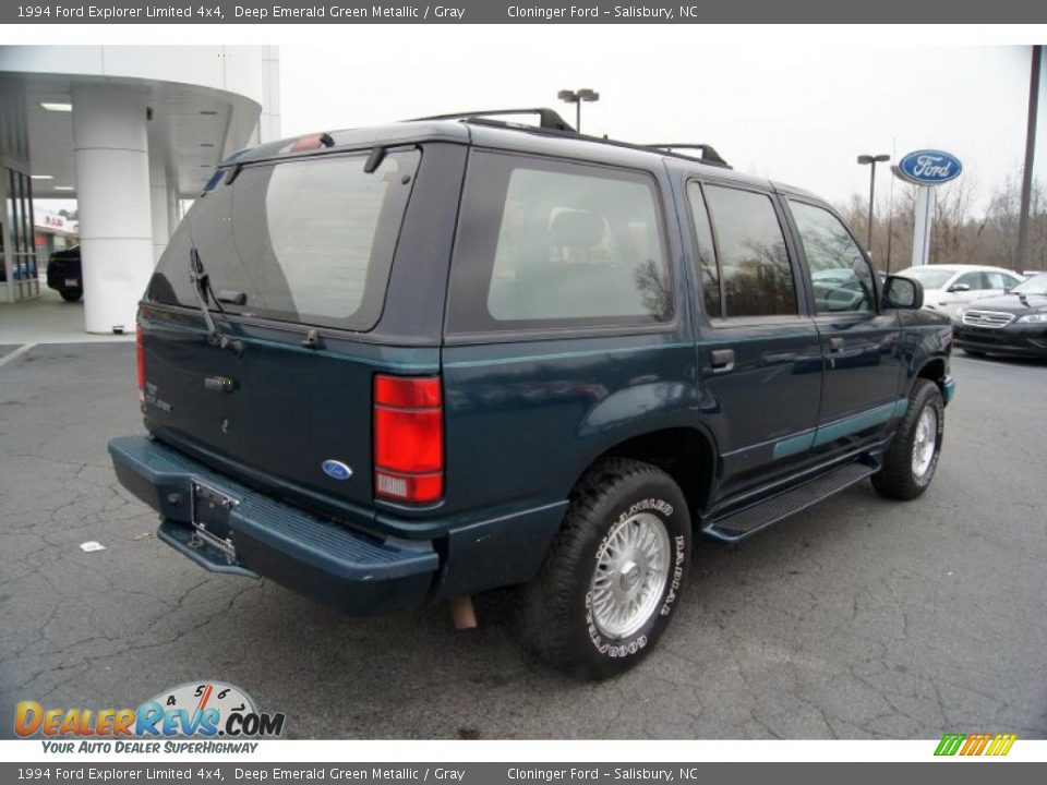 1994 Ford Explorer Limited 4x4 Deep Emerald Green Metallic / Gray Photo #3