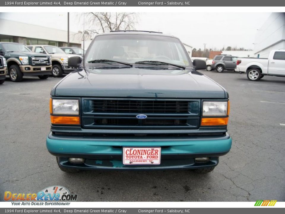 1994 Ford Explorer Limited 4x4 Deep Emerald Green Metallic / Gray Photo #7