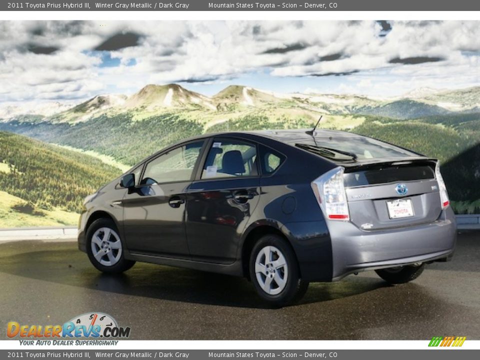 2011 Toyota Prius Hybrid III Winter Gray Metallic / Dark Gray Photo #2