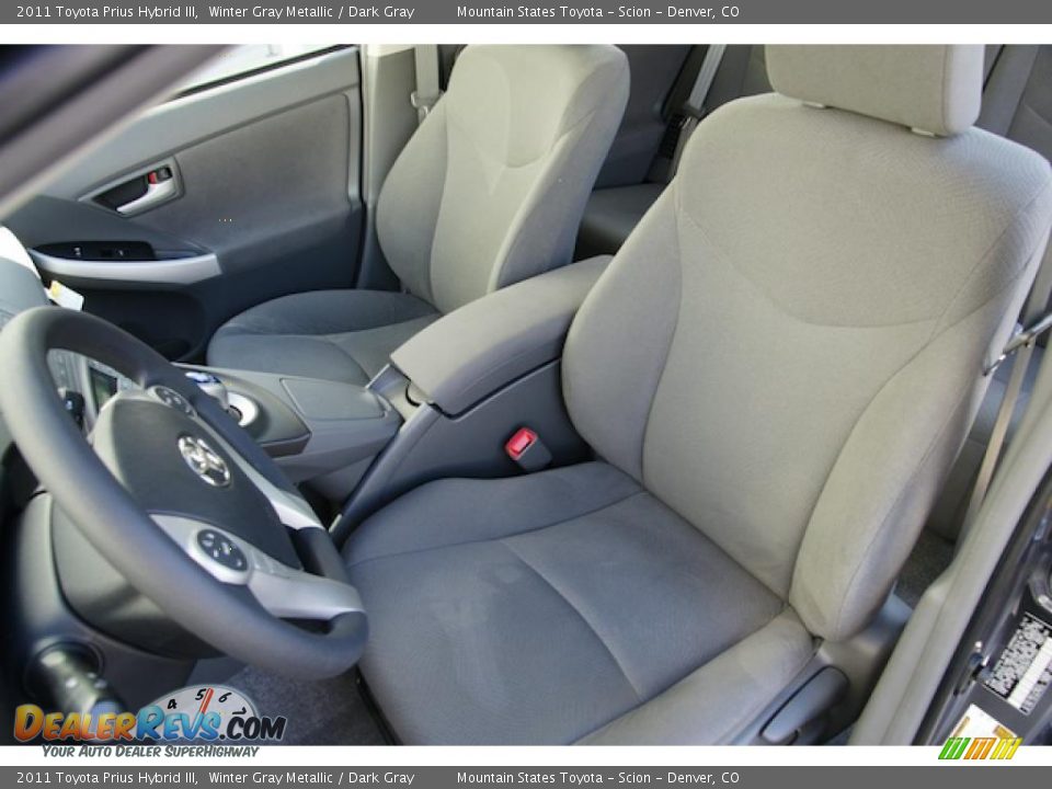 Dark Gray Interior - 2011 Toyota Prius Hybrid III Photo #4