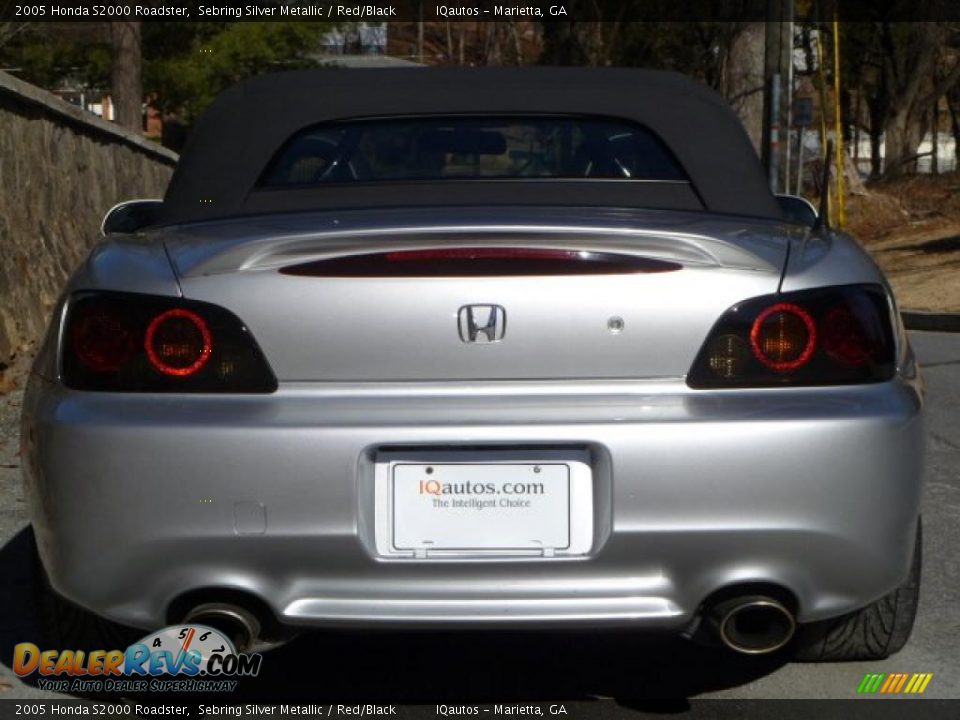 2005 Honda S2000 Roadster Sebring Silver Metallic / Red/Black Photo #4