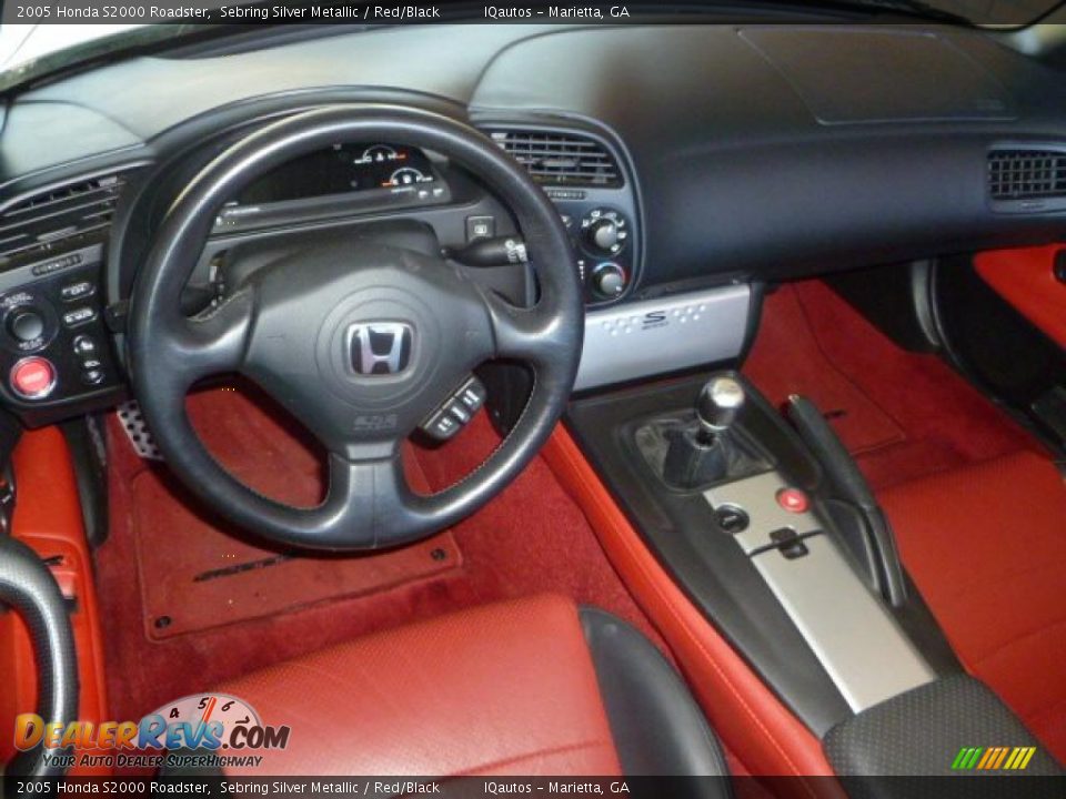 Red Black Interior 2005 Honda S2000 Roadster Photo 7
