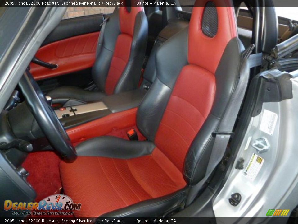 Red/Black Interior - 2005 Honda S2000 Roadster Photo #8