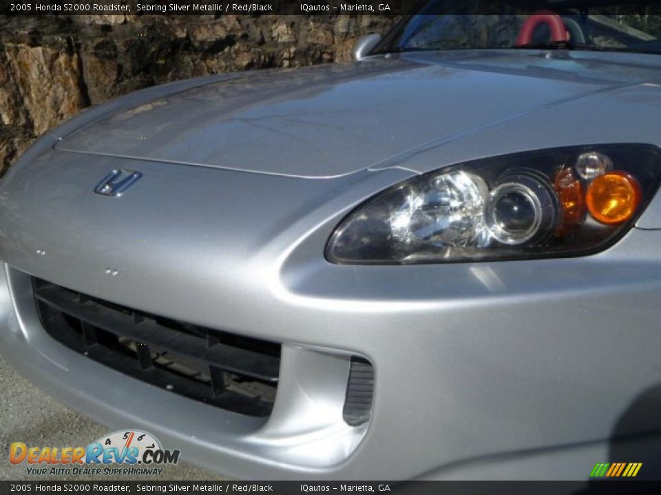 2005 Honda S2000 Roadster Sebring Silver Metallic / Red/Black Photo #23