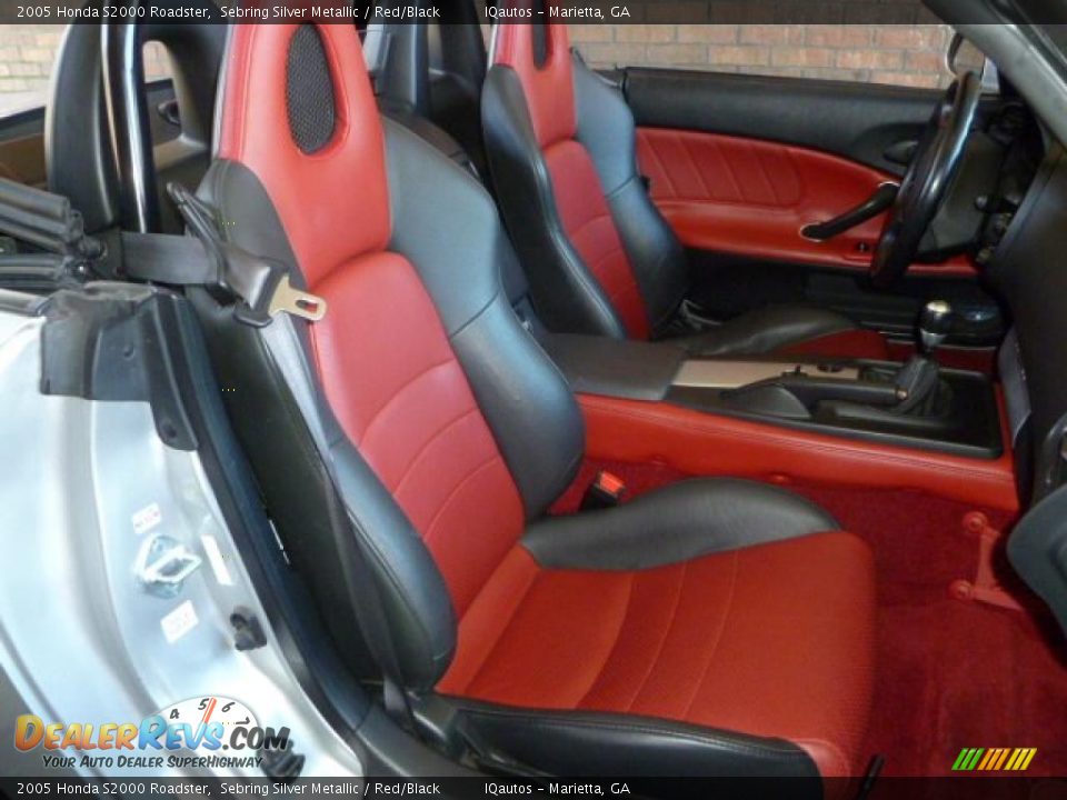 Red/Black Interior - 2005 Honda S2000 Roadster Photo #26