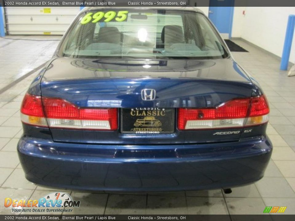 2002 Honda Accord EX Sedan Eternal Blue Pearl / Lapis Blue Photo #8