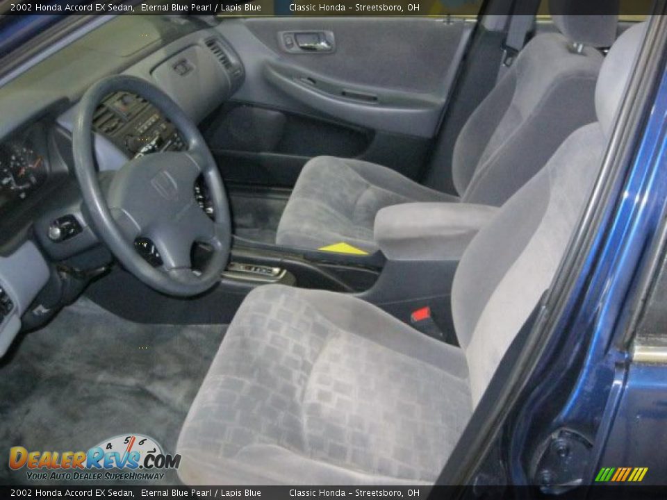 Lapis Blue Interior - 2002 Honda Accord EX Sedan Photo #19