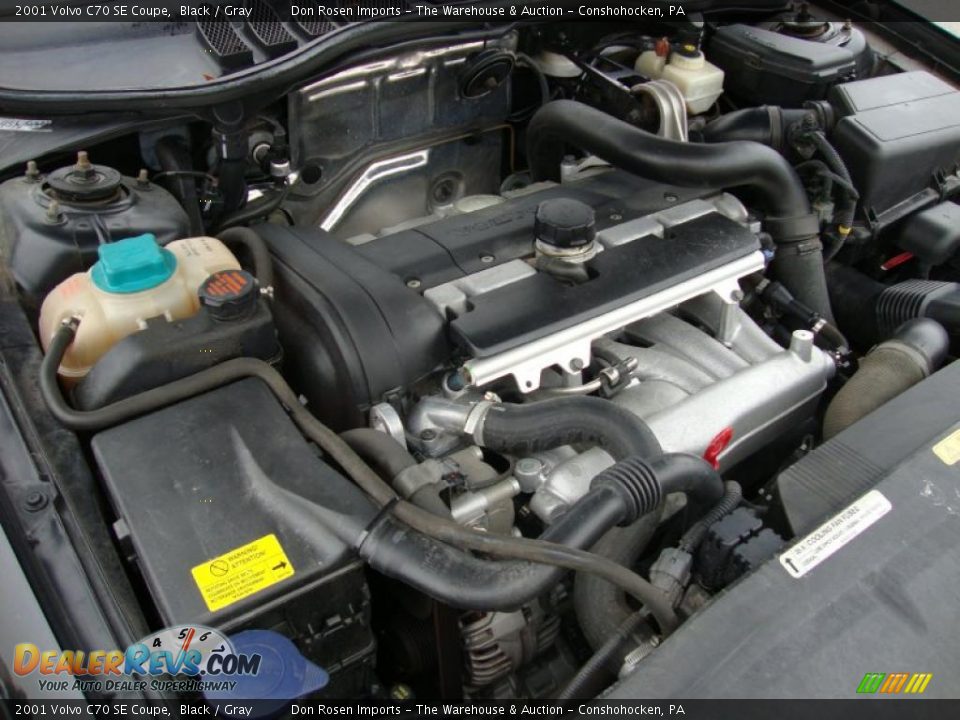 2001 Volvo C70 SE Coupe 2.4 Liter Turbocharged DOHC 20-Valve Inline 5 Cylinder Engine Photo #31