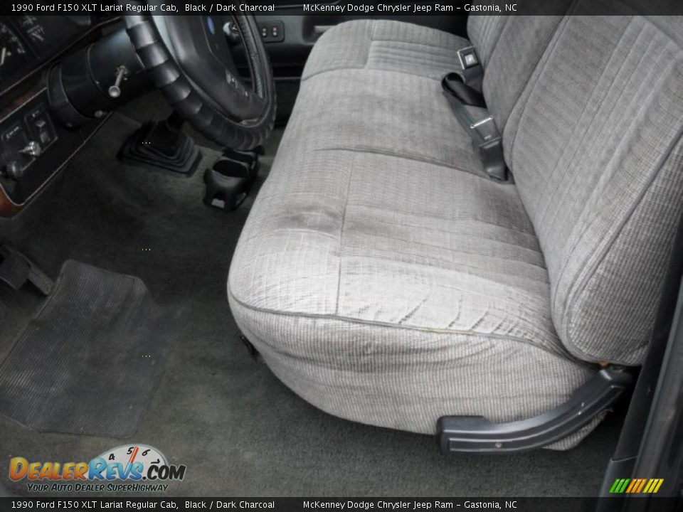 Front Seat of 1990 Ford F150 XLT Lariat Regular Cab Photo #7