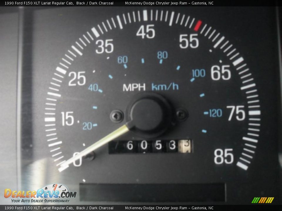 1990 Ford F150 XLT Lariat Regular Cab Gauges Photo #13