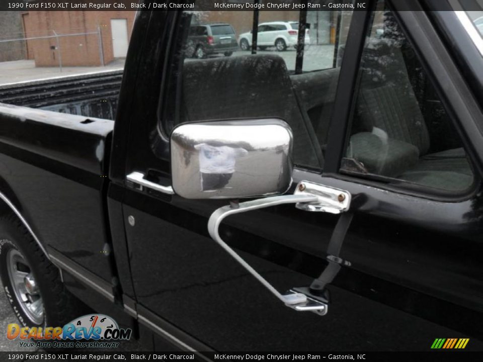 1990 Ford F150 XLT Lariat Regular Cab Black / Dark Charcoal Photo #19