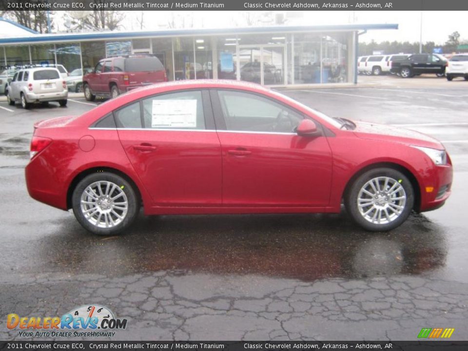2011 Chevrolet Cruze ECO Crystal Red Metallic Tintcoat / Medium Titanium Photo #6