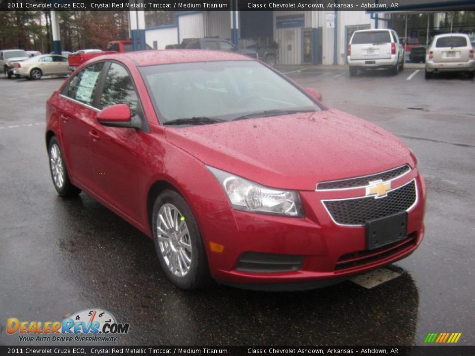 2011 Chevrolet Cruze ECO Crystal Red Metallic Tintcoat / Medium Titanium Photo #7