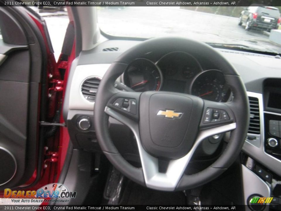 2011 Chevrolet Cruze ECO Crystal Red Metallic Tintcoat / Medium Titanium Photo #10