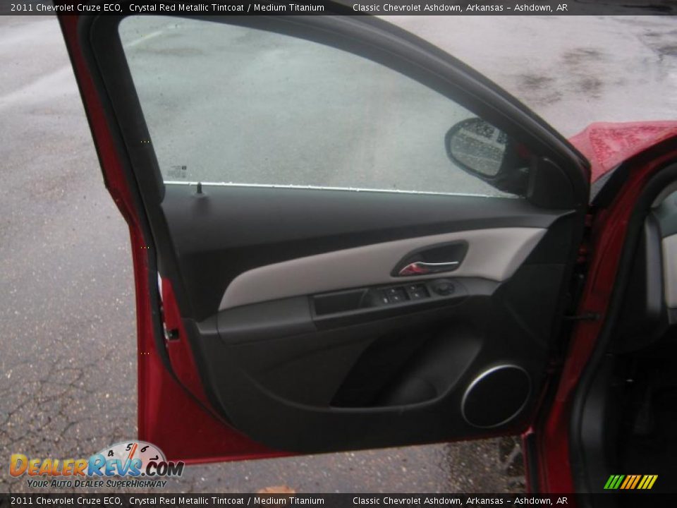 2011 Chevrolet Cruze ECO Crystal Red Metallic Tintcoat / Medium Titanium Photo #15