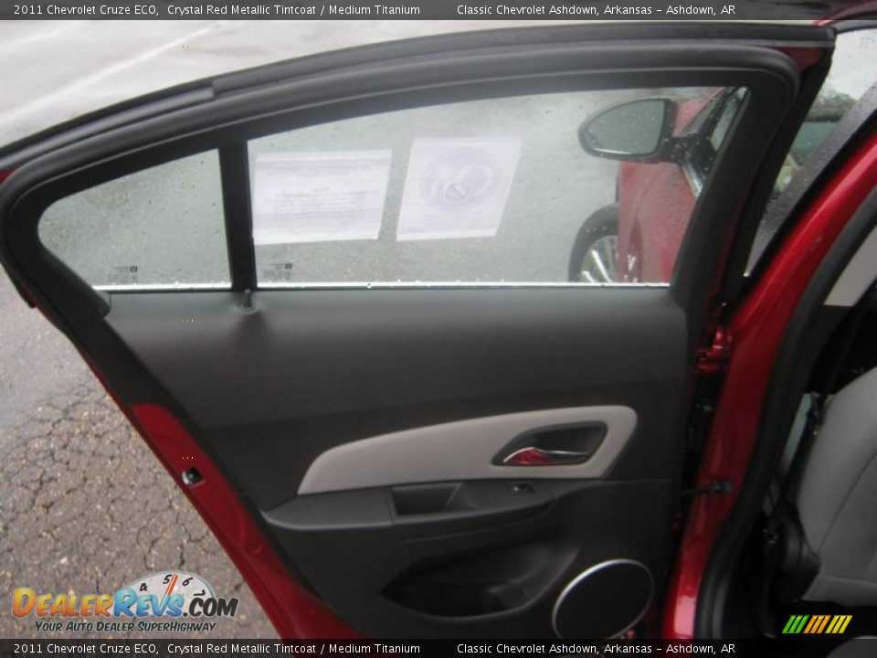 2011 Chevrolet Cruze ECO Crystal Red Metallic Tintcoat / Medium Titanium Photo #17