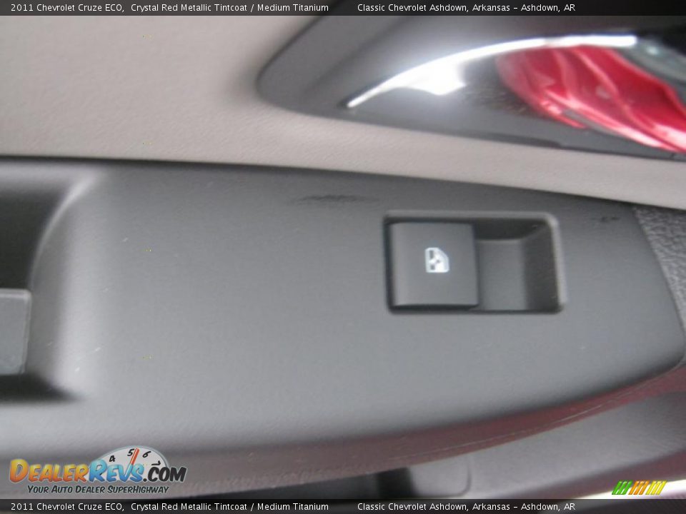 2011 Chevrolet Cruze ECO Crystal Red Metallic Tintcoat / Medium Titanium Photo #18