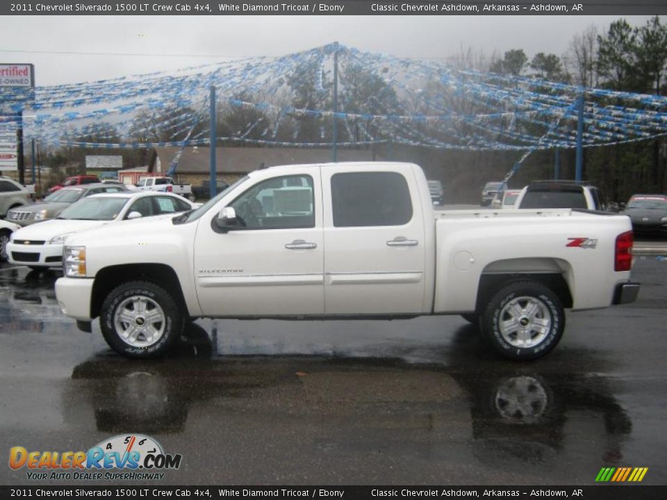 2011 Chevrolet Silverado 1500 LT Crew Cab 4x4 White Diamond Tricoat / Ebony Photo #2