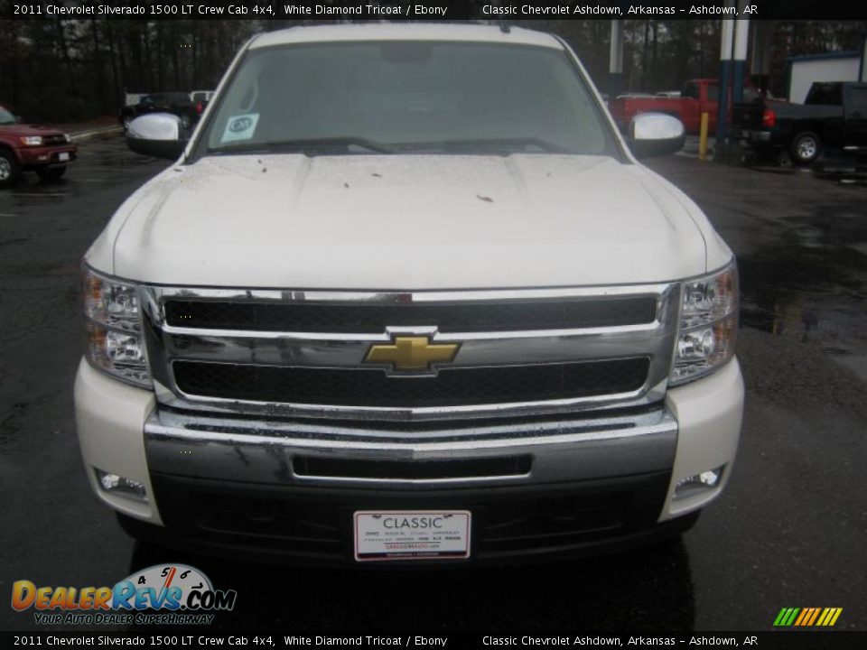 2011 Chevrolet Silverado 1500 LT Crew Cab 4x4 White Diamond Tricoat / Ebony Photo #8
