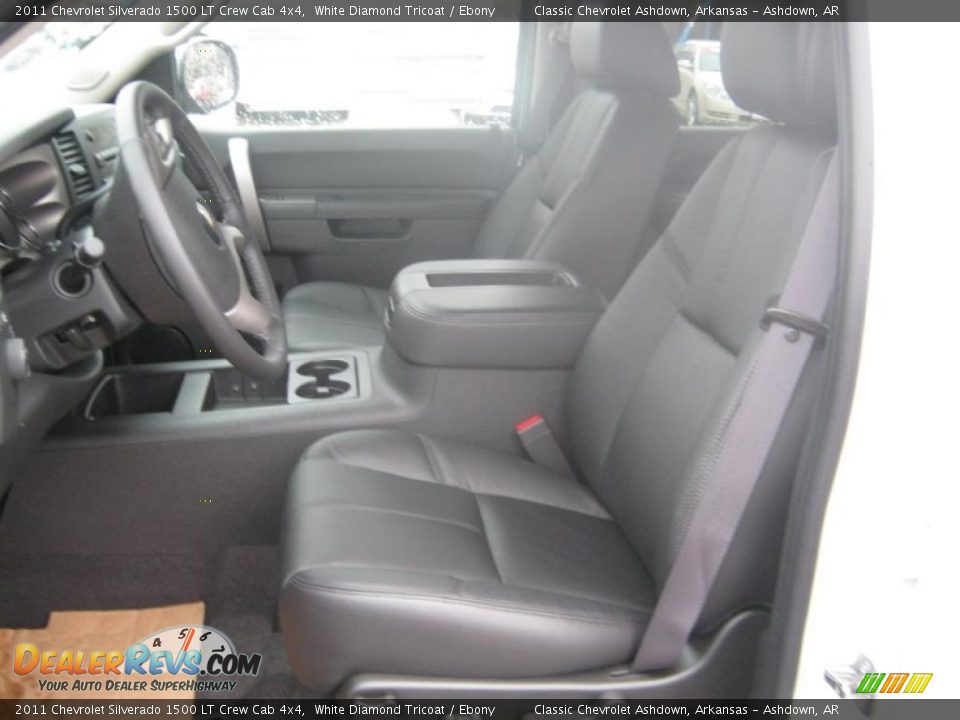 2011 Chevrolet Silverado 1500 LT Crew Cab 4x4 White Diamond Tricoat / Ebony Photo #14
