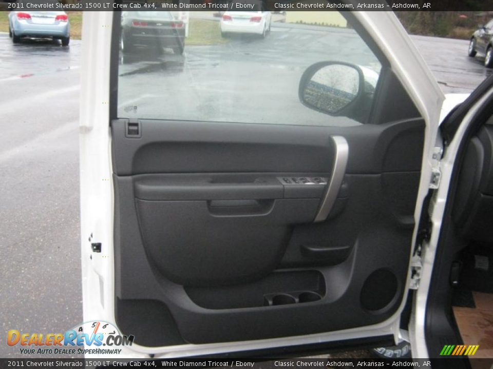 2011 Chevrolet Silverado 1500 LT Crew Cab 4x4 White Diamond Tricoat / Ebony Photo #17
