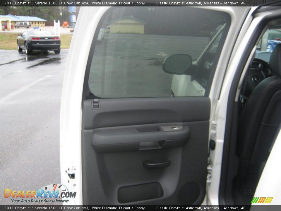 2011 Chevrolet Silverado 1500 LT Crew Cab 4x4 White Diamond Tricoat / Ebony Photo #19