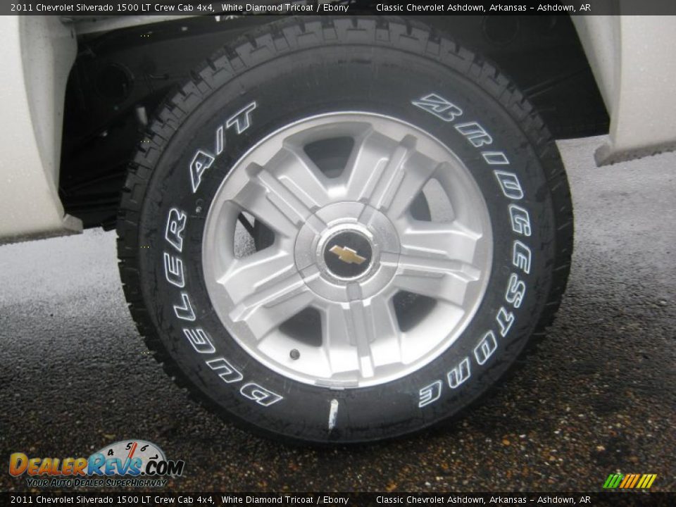 2011 Chevrolet Silverado 1500 LT Crew Cab 4x4 White Diamond Tricoat / Ebony Photo #22