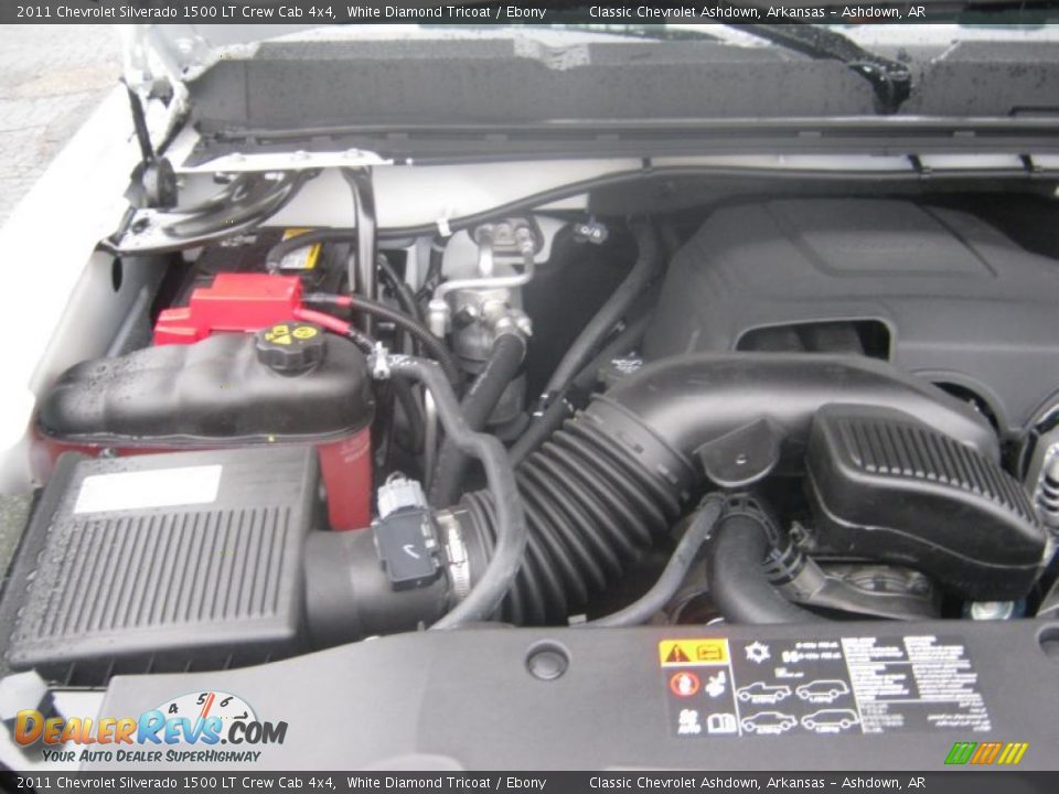 2011 Chevrolet Silverado 1500 LT Crew Cab 4x4 White Diamond Tricoat / Ebony Photo #24