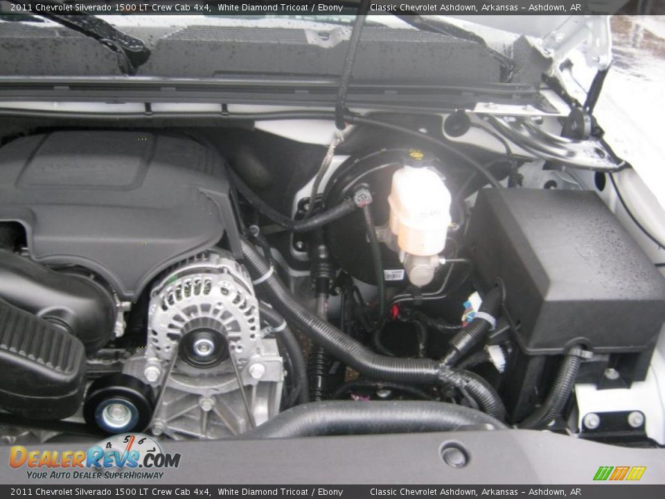 2011 Chevrolet Silverado 1500 LT Crew Cab 4x4 White Diamond Tricoat / Ebony Photo #25